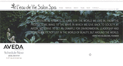 Desktop Screenshot of leaudeviesalon.com